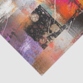 分離抽象芸術アートワークのグリッド質感パターン 薄葉紙 (詳細)