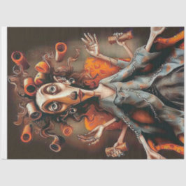 分離描写芸術的者の複数の腕 薄葉紙