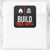 分離教会と州 スクエアシール (バッグ)