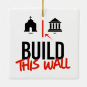 分離教会と州 セラミックオーナメント (裏面)