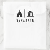 分離教会と州 ラウンドシール (バッグ)