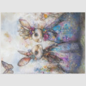 分離神人同形の着飾ったイースターウサギ 薄葉紙 (正面)