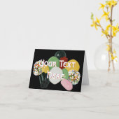 分類されたキャンデーの挨拶状 カード (黄色い花)