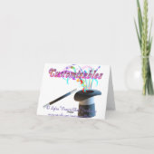 分類されたキャンデーの挨拶状 カード (裏面)