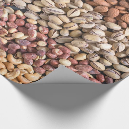 分類されたナットの表示 ラッピングペーパー (角)