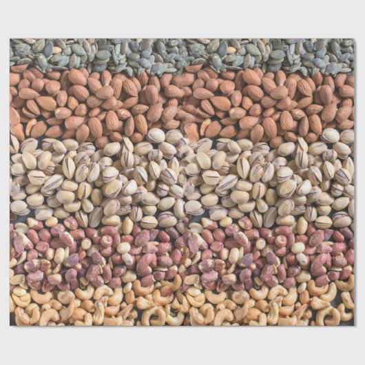 分類されたナットの表示 ラッピングペーパー (フラット)