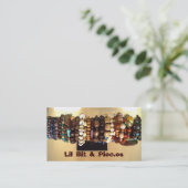 分類されたビーズの名刺 名刺 (スタンド正面)