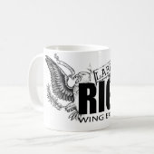 分類された右翼極端家 コーヒーマグカップ (正面左)