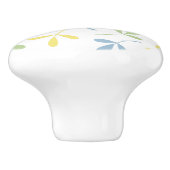 分類された葉の青緑の灰色の黄色い白 セラミックノブ (側面)