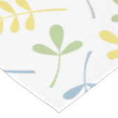 分類された葉の青緑灰色の黄色く白いPtn テーブルクロス (アングル)