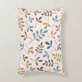 分類された葉のPtn茶色がかった鋼色の金ゴールドのクリーム アクセントクッション