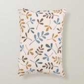 分類された葉のPtn茶色がかった鋼色の金ゴールドのクリーム アクセントクッション