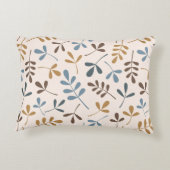 分類された葉のPtn茶色がかった鋼色の金ゴールドのクリーム アクセントクッション
