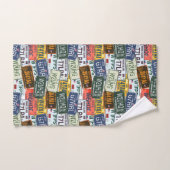 分類された運転免許証のプレート バスタオルセット (ハンドタオル)