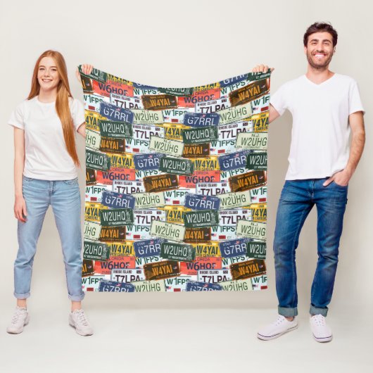 分類された運転免許証のプレート フリースブランケット (インサイチュ)