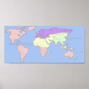 分類される1984年の世界地図 ポスター