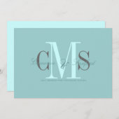 +分類コンテンポラリー単語結婚式招待状 招待状 (正面/裏面)