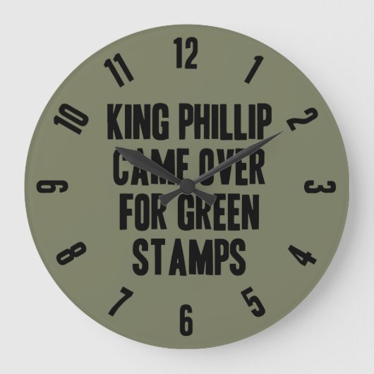 分類ニーモニック ラージ壁時計 (正面)