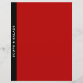 分類区切り |スープとサラダ |赤い白黒 (裏面)