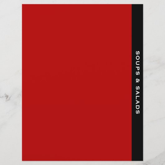 分類区切り |スープとサラダ |赤い白黒 (正面)