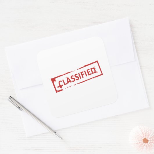 分類済みスタンプ スクエアシール (封筒)