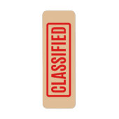 分類 ラベル (正面)