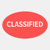 分類 楕円形シール (正面)