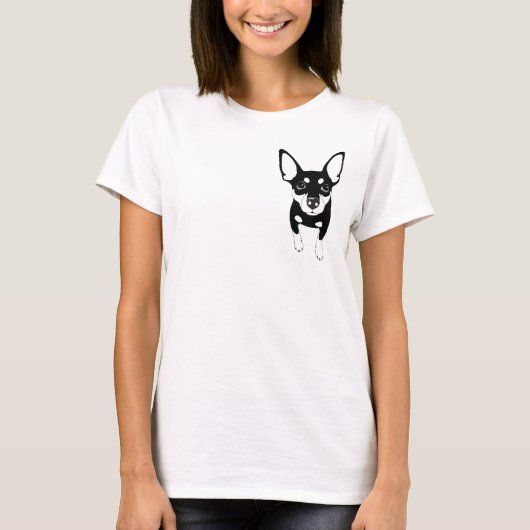 分Pinの(私のハートで)基本的なTシャツno.3 Tシャツ (正面)