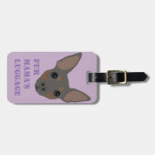 分Pinの(青い)荷物のスーツケースの機内持込のラベル ラゲッジタグ (正面横)