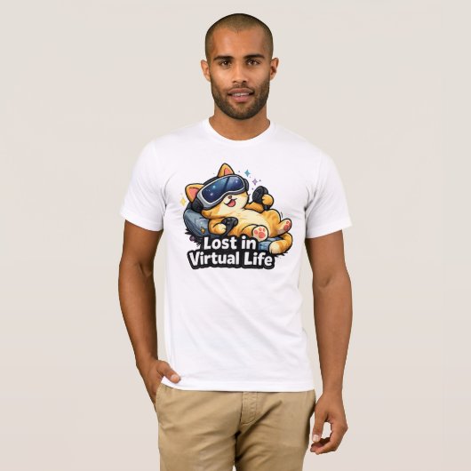 切った猫 Tシャツ (正面フル)