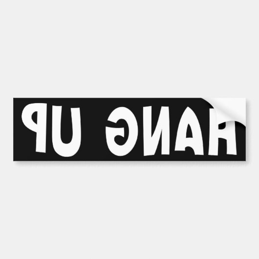 切って下さい(逆転させる) バンパーステッカー (正面)