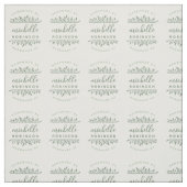 切って縫う | セージグリーン植物手作り名 ファブリック (見本)