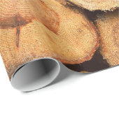 切られた丸太の山 ラッピングペーパー (ロールコーナー)