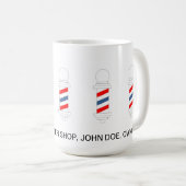 切られる理髪店の毛コーヒータンブラーのスタイルを作ります コーヒーマグカップ (正面右)