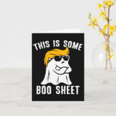切りおもしろい株ハロウィーンこれはBooシートである カード (黄色い花)