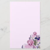 切りたての春は花柄を絞ります 便箋 (正面)
