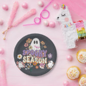 切りスプキー幽霊と花ハロウィーン紙プレート ペーパープレート (パーティー)
