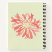 切りパーソナライズされた切り野草 ノートブック (裏面)