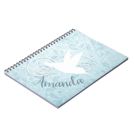 切りファンシー抜きハミングバード ノートブック (左側)