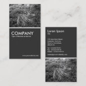 切り上げツリー – 80pc灰色 名刺 (正面/裏面)