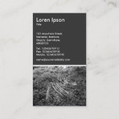 切り上げツリー – 80pc灰色 名刺 (裏面)