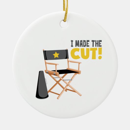 切り傷を負った セラミックオーナメント (正面)