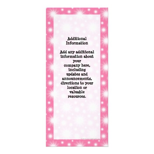 切り出しの上にピンクのさくらんぼが付いたカップケーキ ラックカード (裏面)