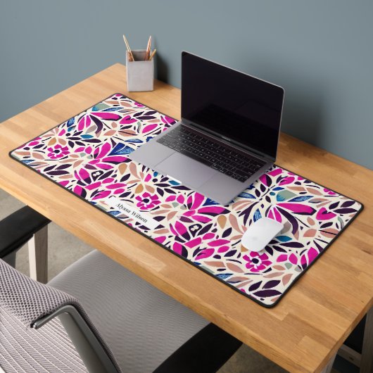 切り出しインスパイアフローラ形状パターン デスクマット (オフィス2)