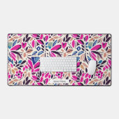 切り出しインスパイアフローラ形状パターン デスクマット (キーボード&マウス)