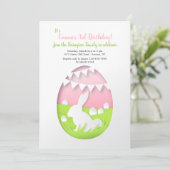 切り出しイースターエッグ招待状 招待状 (スタンド正面)