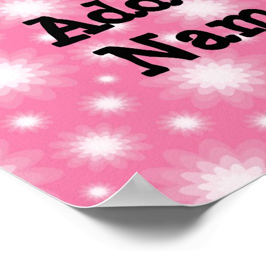 切り出しカップケーキとピンクのさくらんぼを上 ポスター (角)