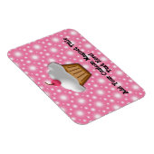 切り出しカップケーキとピンクのさくらんぼを上 マグネット (右側)