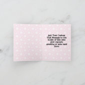 切り出しカップケーキ上面にピンクさくらんぼ サンキューカード (内部)