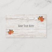 切り出しフェイクメープルリーフメープルシロップ名刺 名刺 (裏面)